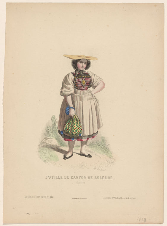 J'ne fille du canton de Soleure, Suisse
