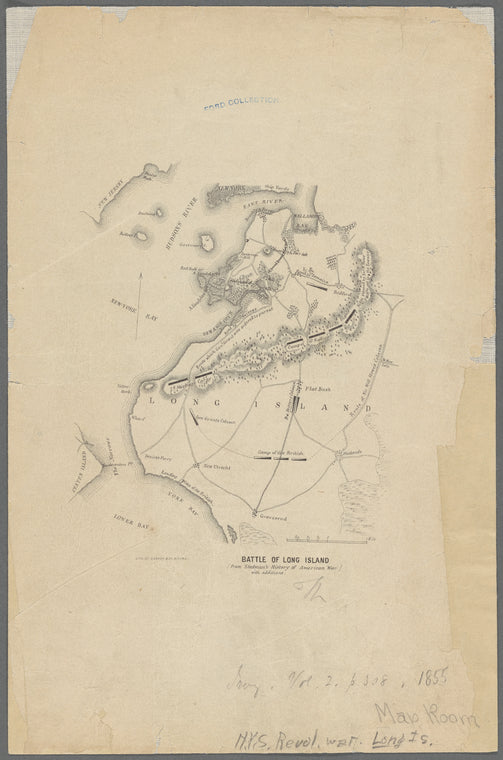 Battle of Long Island: from Stedman's History of American War with additions