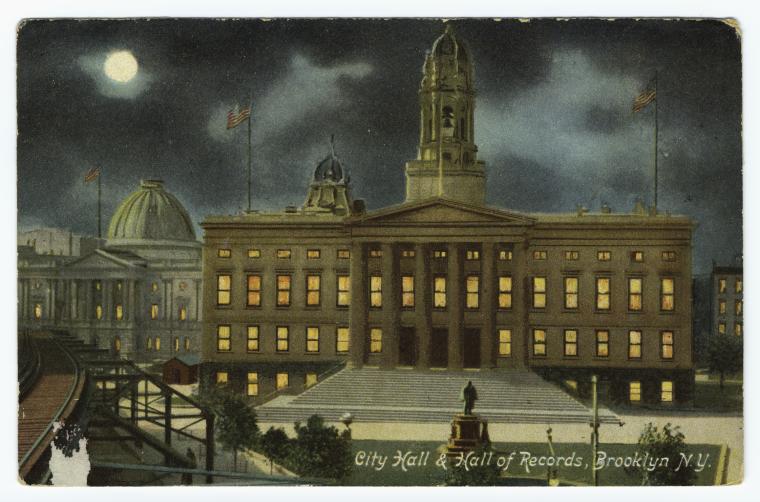 City Hall & Hall of Records, Brooklyn N.Y.