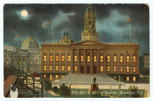 City Hall & Hall of Records, Brooklyn N.Y.