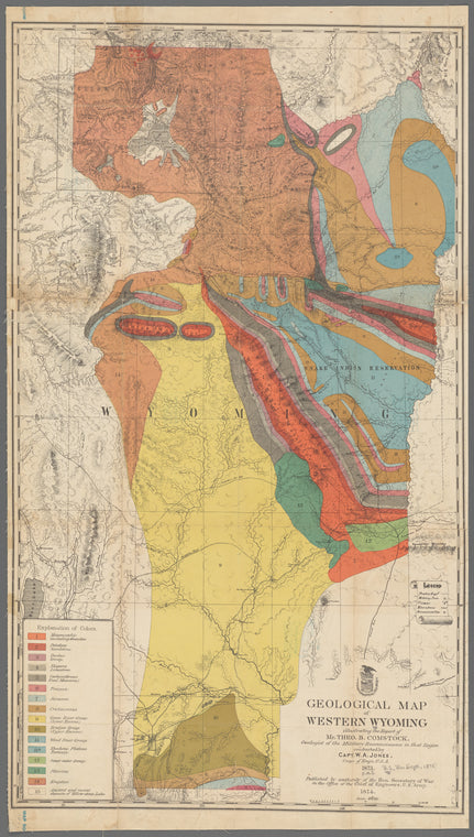 Geological map of western Wyoming
