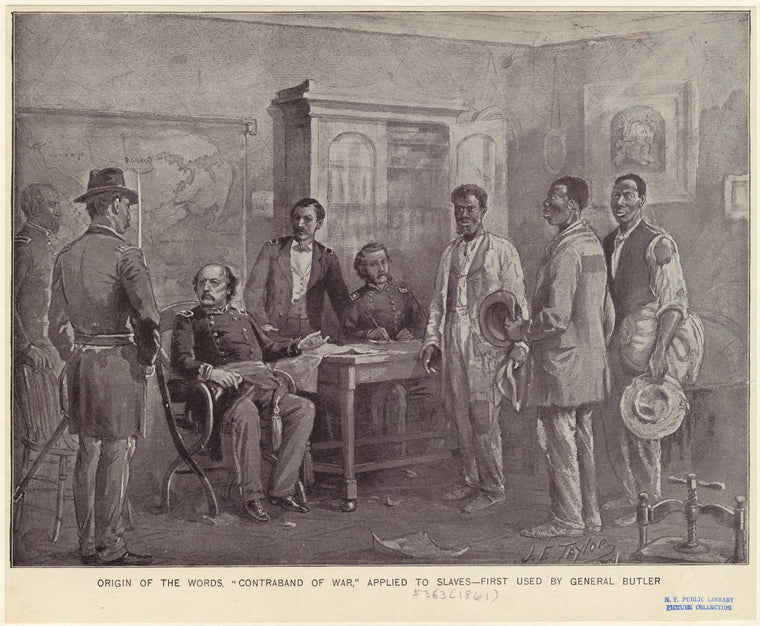 Origin of the words, "contraband of war" applied to slaves -- first used by General Butler