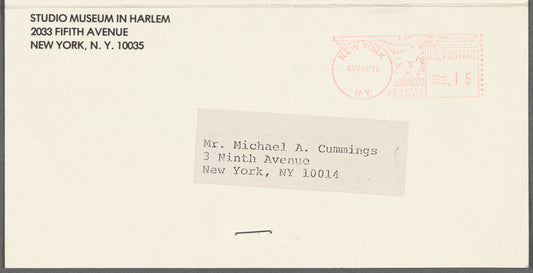 Leaflet for "Vessels For The Human Spirit: Works In Clay By David Macdonald" exhibition at The Studio Museum in Harlem