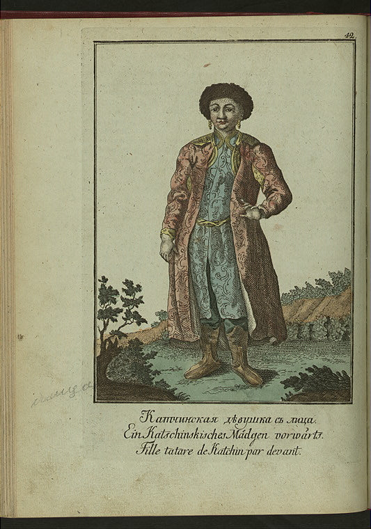 Tatarskie narody: Katchinskaia devushka s litsa.