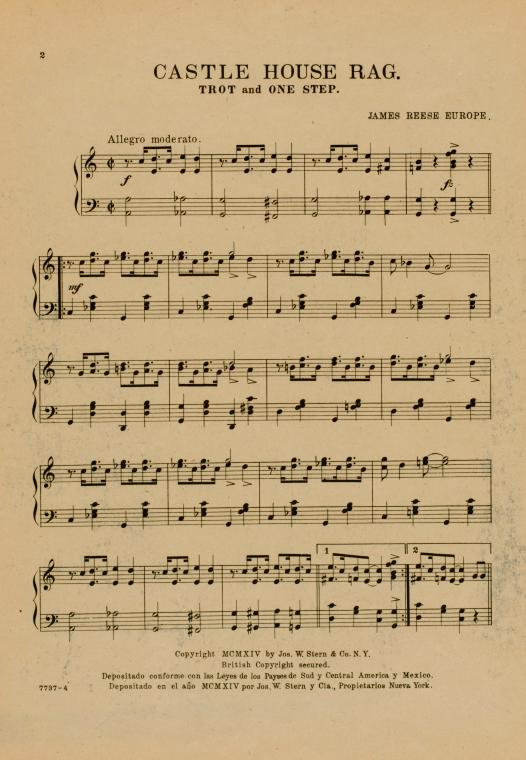 Castle House rag : trot and one step