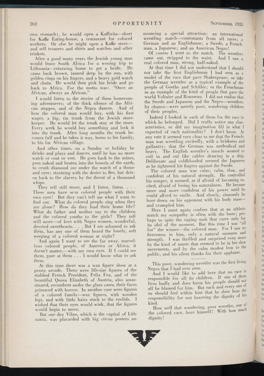 Opportunity: journal of Negro life