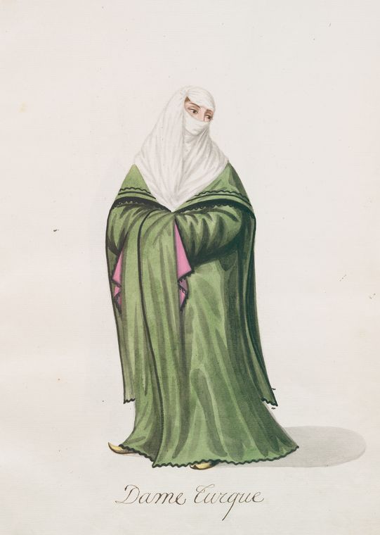 Dame turque. A veiled lady in street attire. [78]