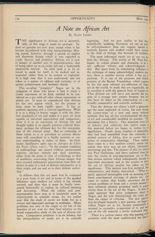 Opportunity: journal of Negro life