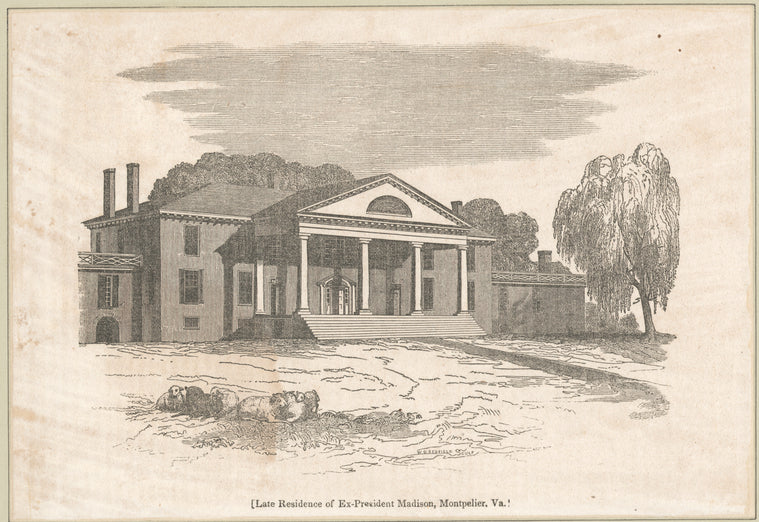 Late residence of ex-President Madison, Montpelier, Va.