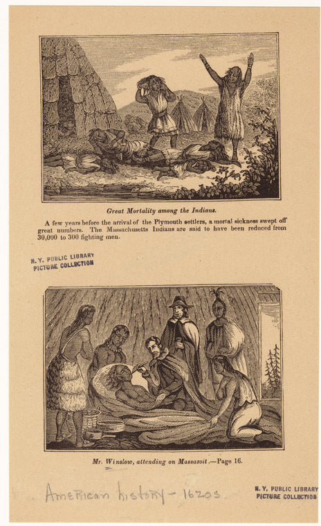 Great mortality among the Indians ; Mr. Winslow, attending on Massasoit