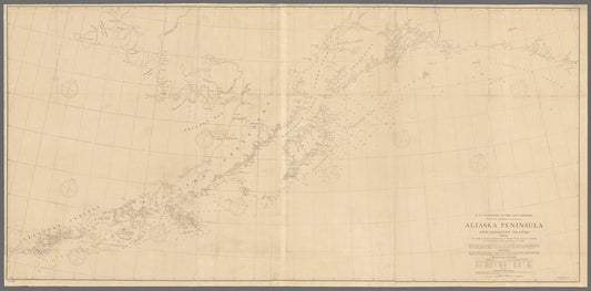 Alaska Peninsula and adjacent islands, 1888 : to accompany report on explorations of Alaskan fishing grounds, in Bulletin, U.S. Commission of Fish and Fisheries for 1888