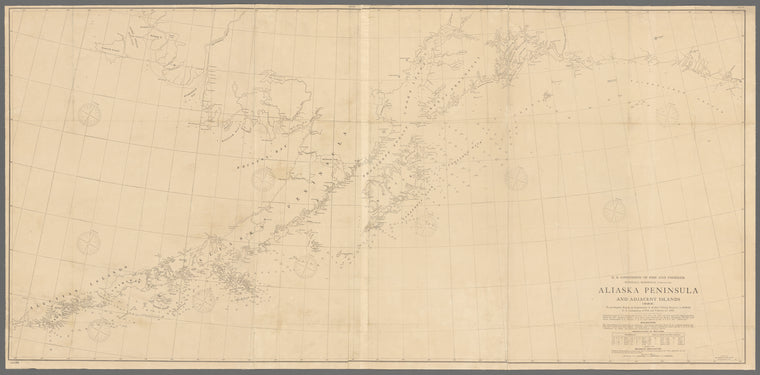 Alaska Peninsula and adjacent islands, 1888 : to accompany report on explorations of Alaskan fishing grounds, in Bulletin, U.S. Commission of Fish and Fisheries for 1888