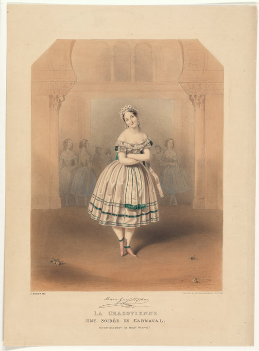 Marie Guy Stephan [facsimile signature]: La cracovienne, Une soirée de Carnaval, divertissement de Mons'r Perrot