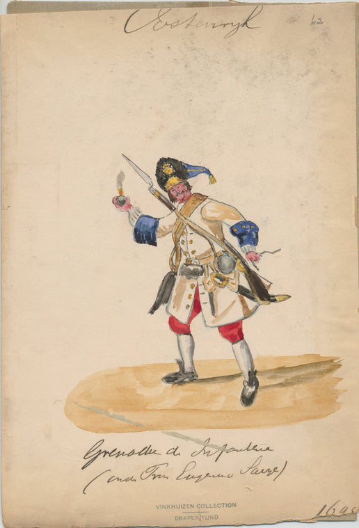 Grenadier de Infanterie (vom Prinz Eugen von Savoyen ). 1698