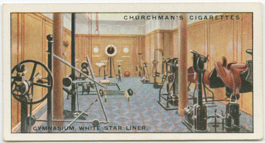 Gymnasium in a White Star Liner.