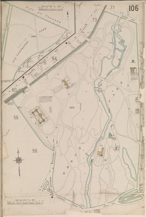 Bronx, V. 14, Plate No. 106 [Map bounded by Webster Ave., Bronx River, Fordham Rd., Southern Blvd.]