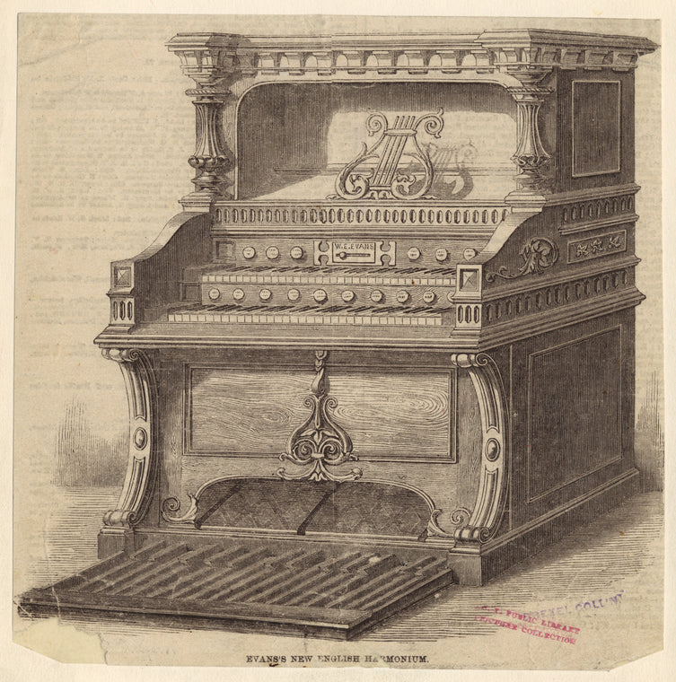 Evans's new English harmonium.
