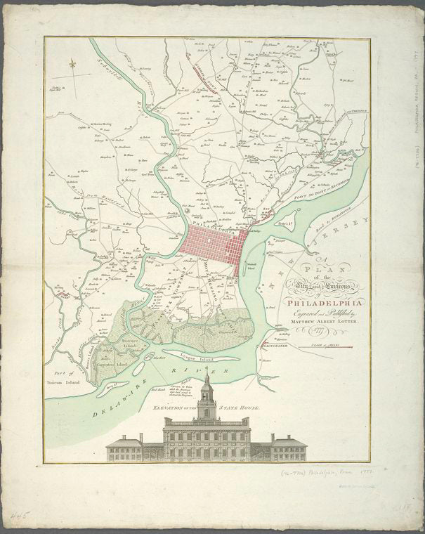 A plan of the city and environs of Philadelphia