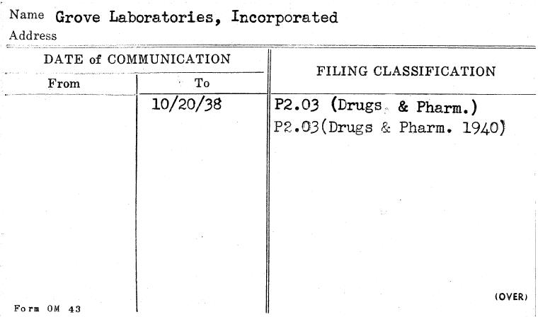 Grove Laboratories, Incorporated