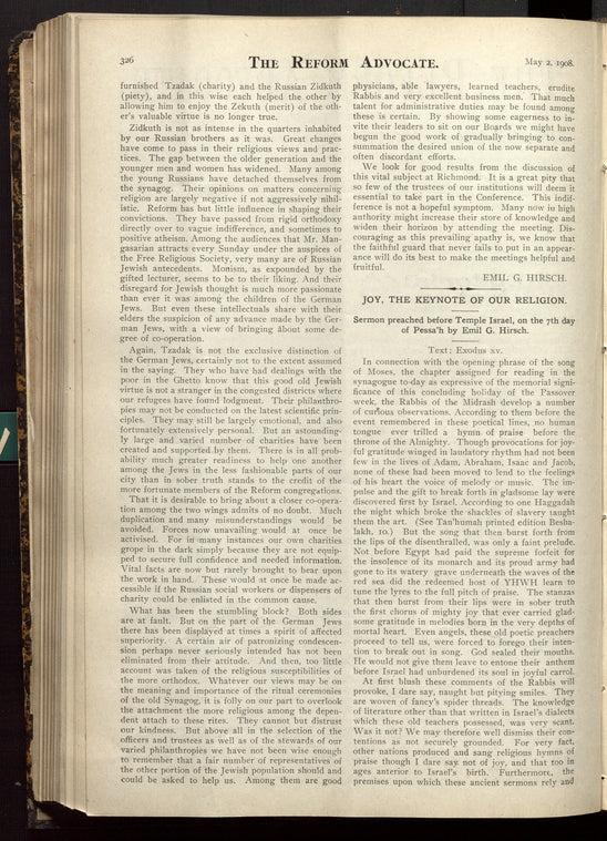 The Reform advocate