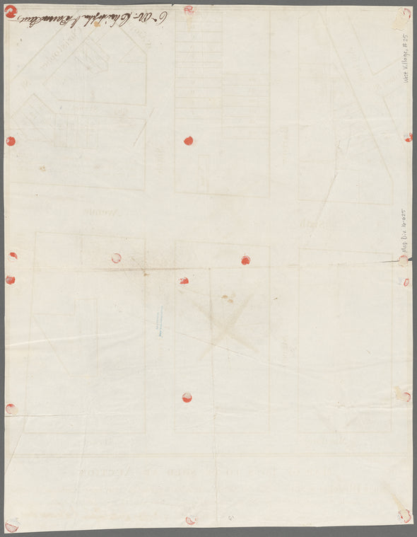 Map of lots to be sold at auction by James Bleecker & Sons, on Tuesday, Feby. 21st, 1832, at 12 o'clock at the Merchants Exchange, by order of W.H. Harison & George B. Smith, trustees &ca. and others