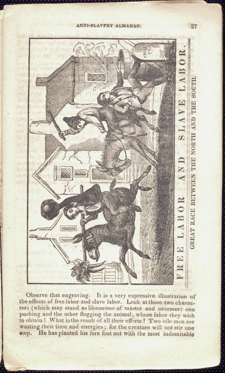 Free labor and slave labor. Great race between the North and the South.