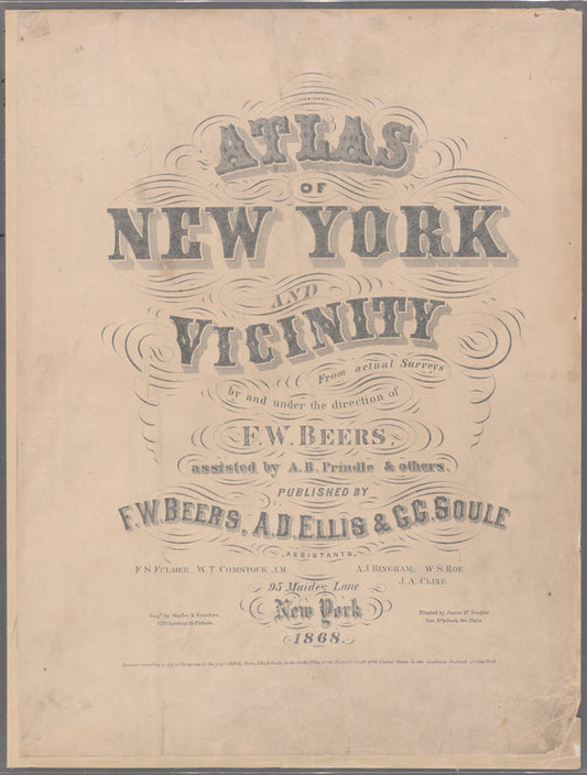 Atlas of New York and vicinity : from actual surveys
