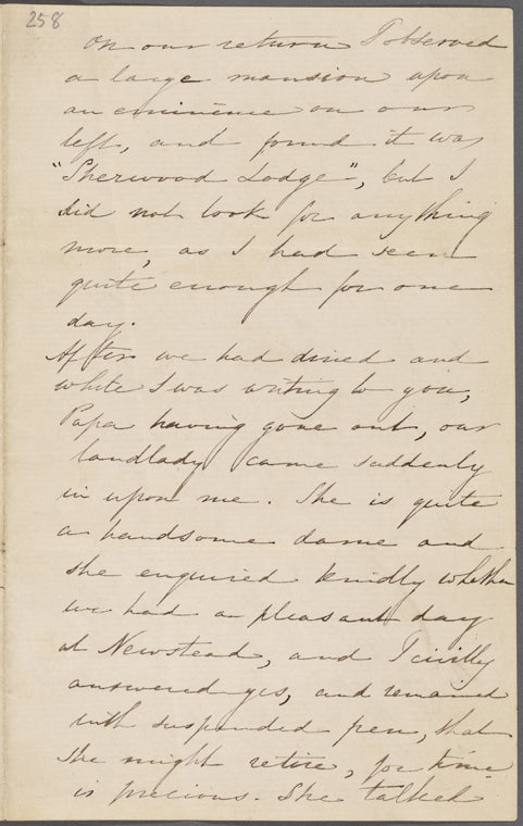 Hawthorne, Una, AL (incomplete) to. [May 29, 1857].