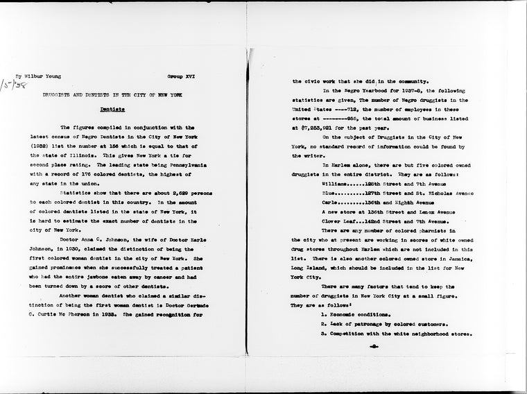 "Druggists and Dentists in the City of New York"