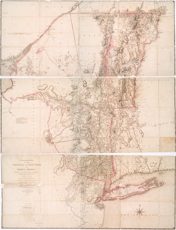 A chorographical map of the province of New-York in North America, divided into counties, manors, patents and townships : exhibiting likewise all the private grants of land made and located in that Province