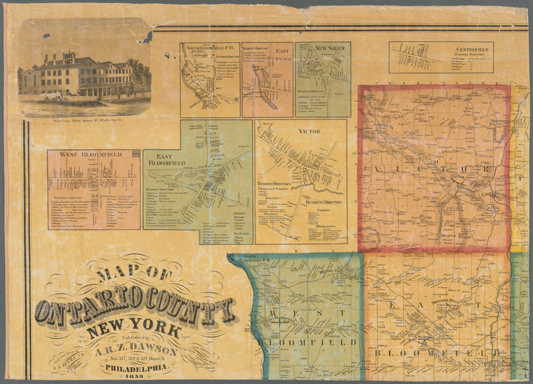 Map of Ontario County, New York: from actual surveys
