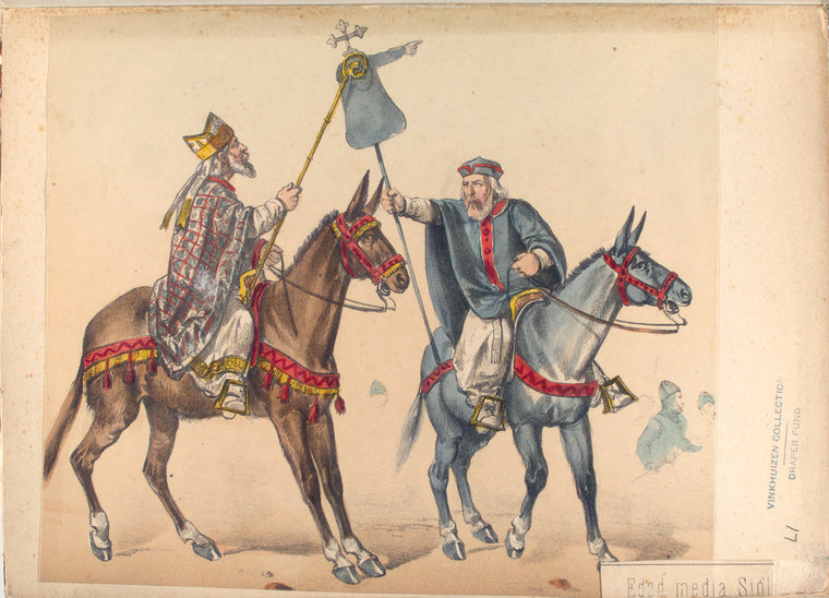 Edad media Sig[lo XIII].Guion real de gierro que llevaba el canonigo Pascual de la iglesia metropolitana deToledo, bajo la direccion de arzobispo D. Rodrigo Jimenez en la batalla de las Navas de Tolosa ganada á Muhamad-Ben-Jacub El-muminin de Cordoba