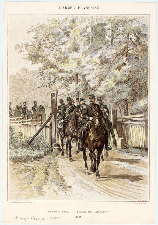 Gendarmerie : Tenue de campagne (1887)