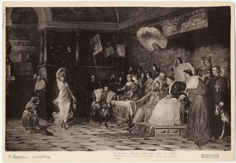 "Lucretia Borgia dancing before the Pope"