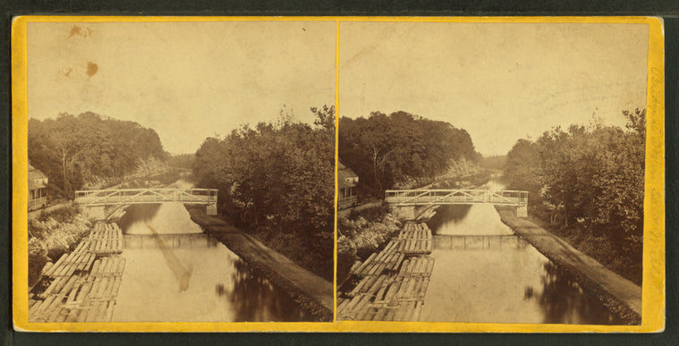 Canal Bridge at [?] Bethlehem. [New Street Bridge at Lehigh Canal.]