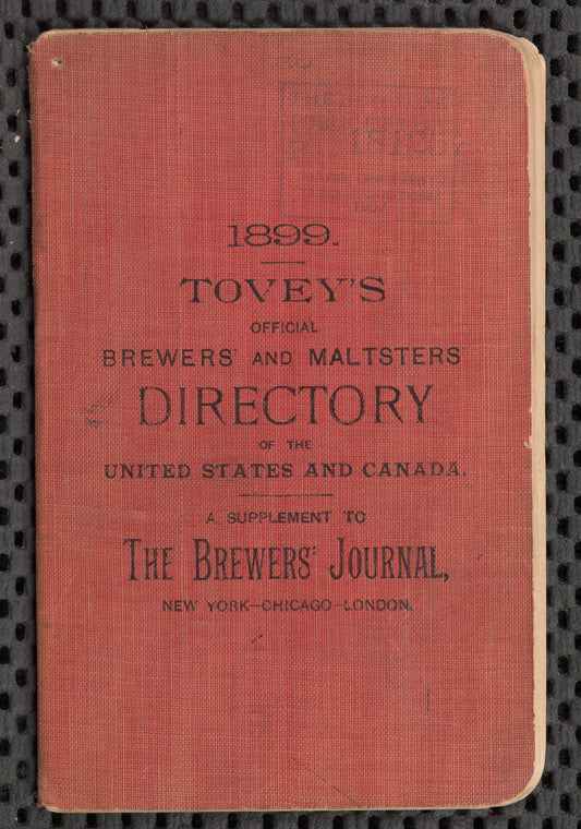 Tovey's official brewers' and maltsters' directory of the United States and Canada