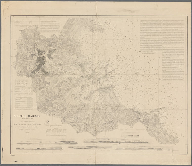 Boston Harbor, Massachusetts: from a trigonometrical survey under the direction of A.D. Bache, superintendent of the Survey of the Coast of the United States