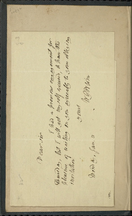 Lives of the necromancers (with tipped in autograph letter signed to Thomas Northmore, 3 January [1803])