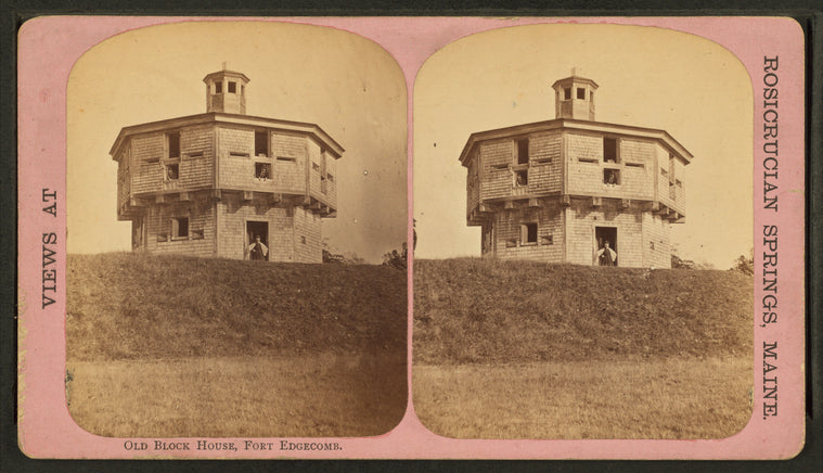 Old block house, Fort Edgecome.