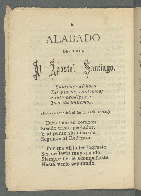 Oracion y Alabado Dedicado Al Apostol Señor Santiago.