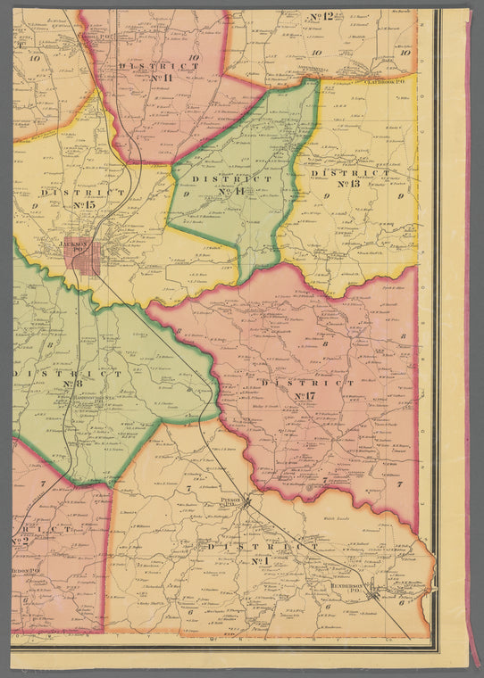 Map of Madison County, Tenn. : from actual surveys and official records