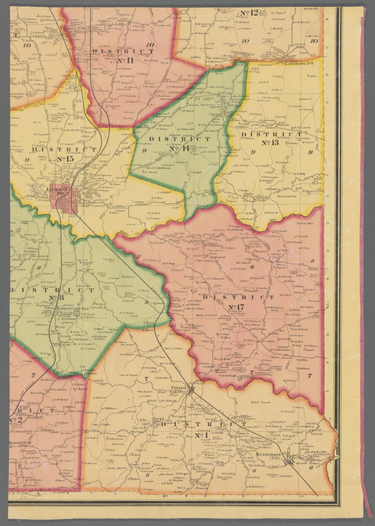 Map of Madison County, Tenn. : from actual surveys and official records