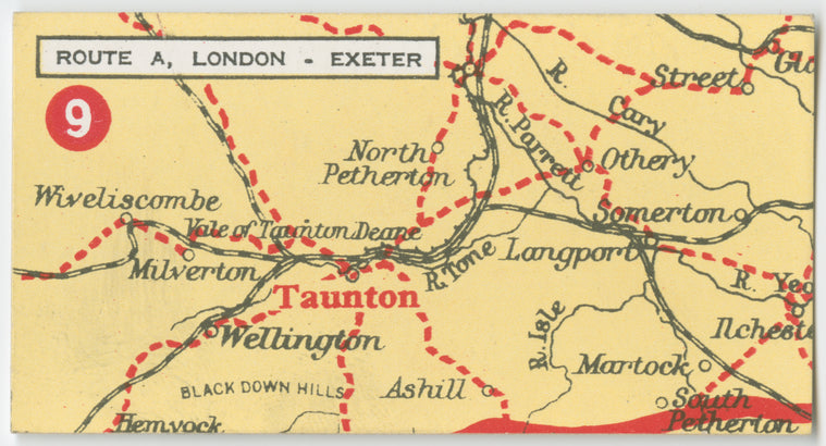 Route A. London - Exeter.