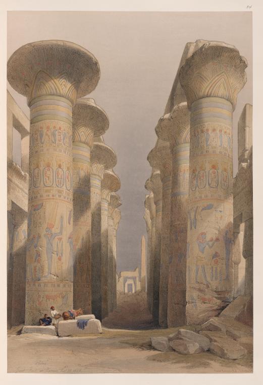 Thebes. Great Hall at Karnak. Nov. 28, 1838.