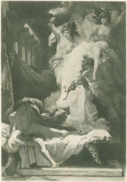 Orestes pursued by the Furies