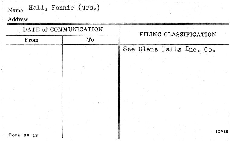 Hall, Fannie (Mrs.)