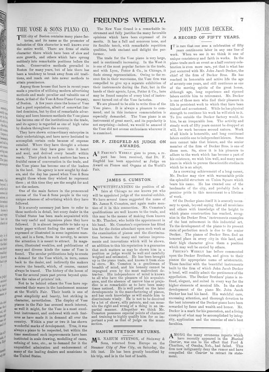 Freund's weekly