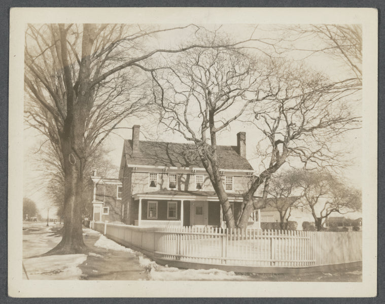 George H. Hand's house (1858). Formerly the residence of Dr. L. Beecker (1799). In 1873 it was Mrs. A. Hand Boarding House. East side of Main St., north of Huntting Lane. East Hampton, East Hampton