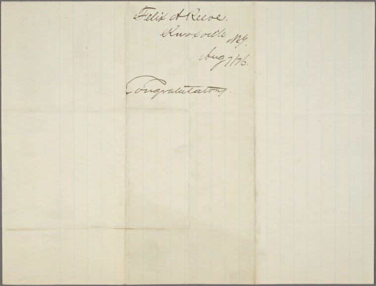 Constituent letters, 1876 Aug-Sep