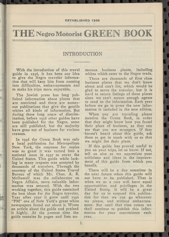 The Negro Motorist Green Book: 1949: An International Travel Guide